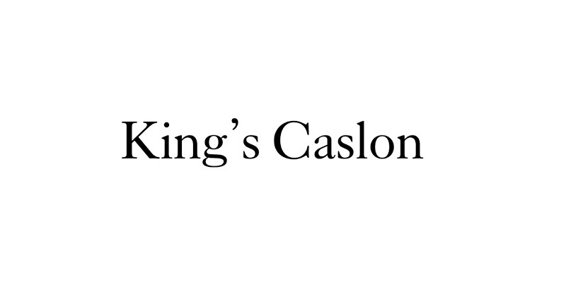 Kings Caslon Trial