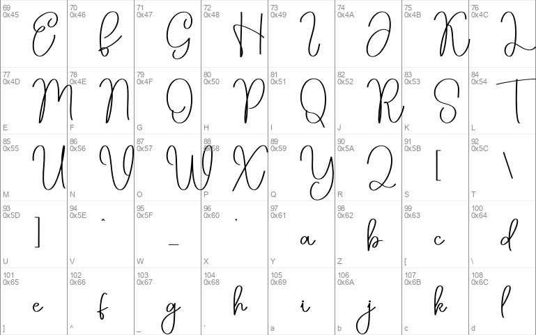 Kayla Windows font - free for Personal