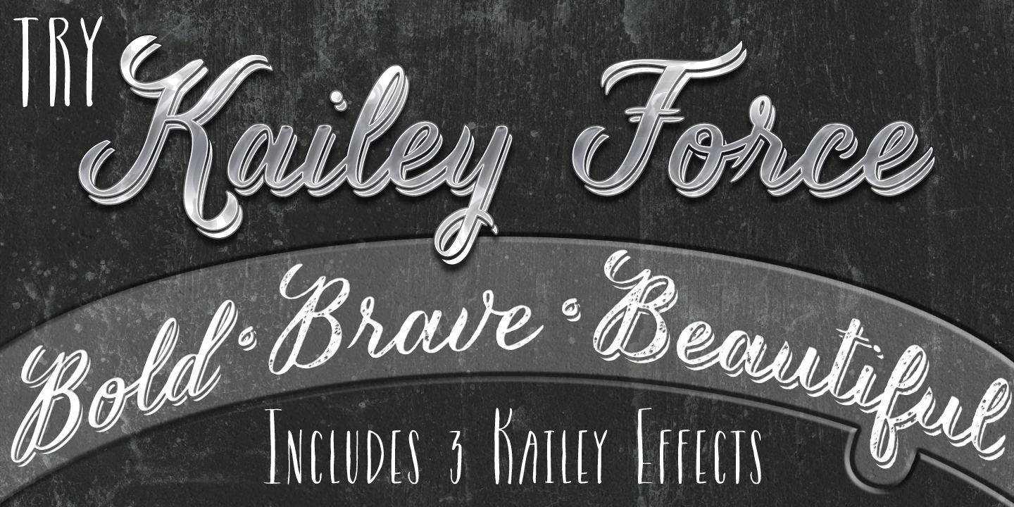 Kailey the Beautiful Windows font free for Personal