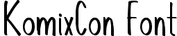 KomixCon Font