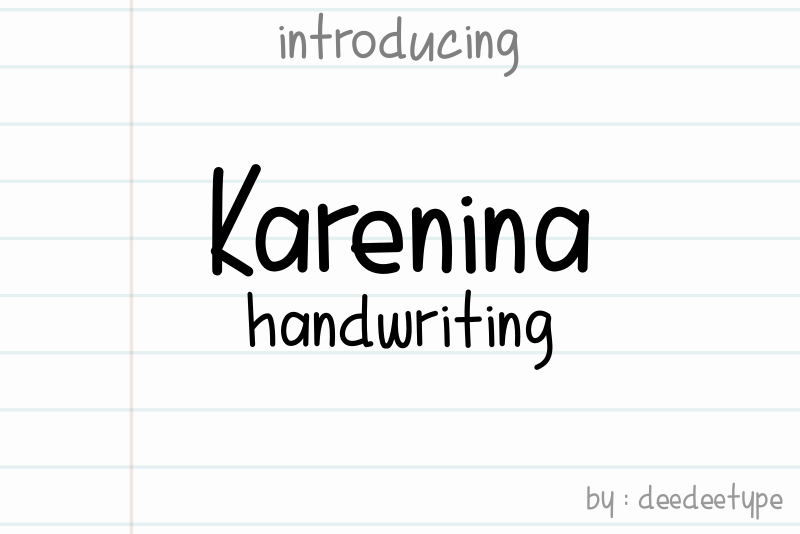 Karenina Handwriting script