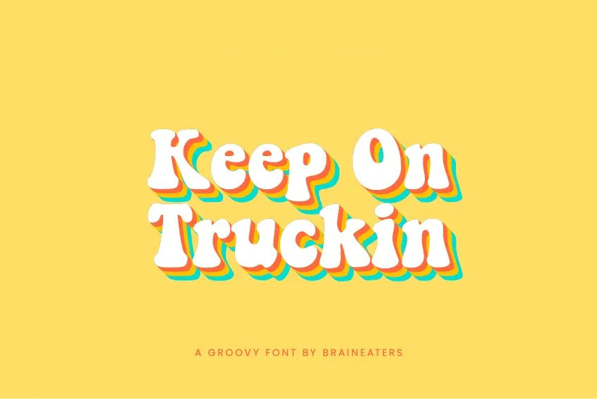 keep on truckin font download