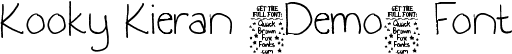 Kooky Kieran [Demo] Font