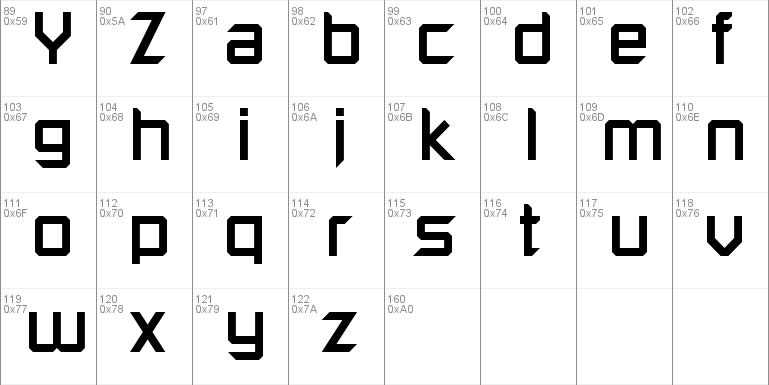 KRO Lettertype 1981