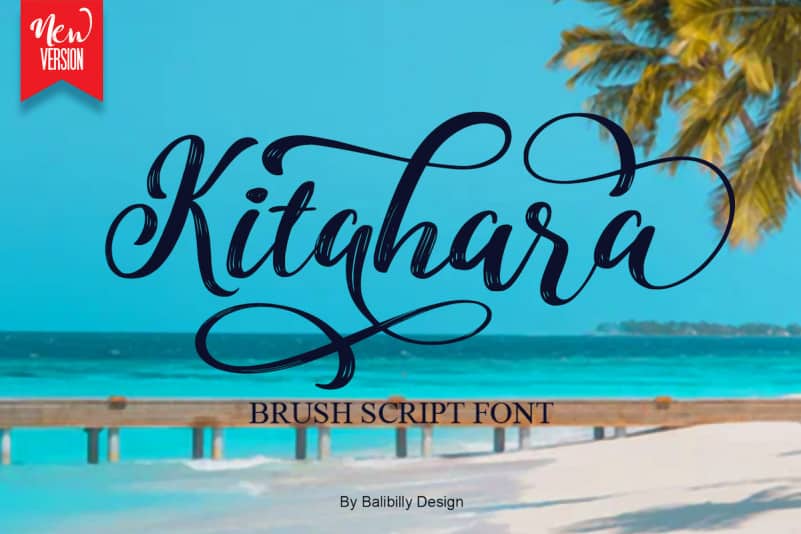 Kitahara Brush Script demo vers