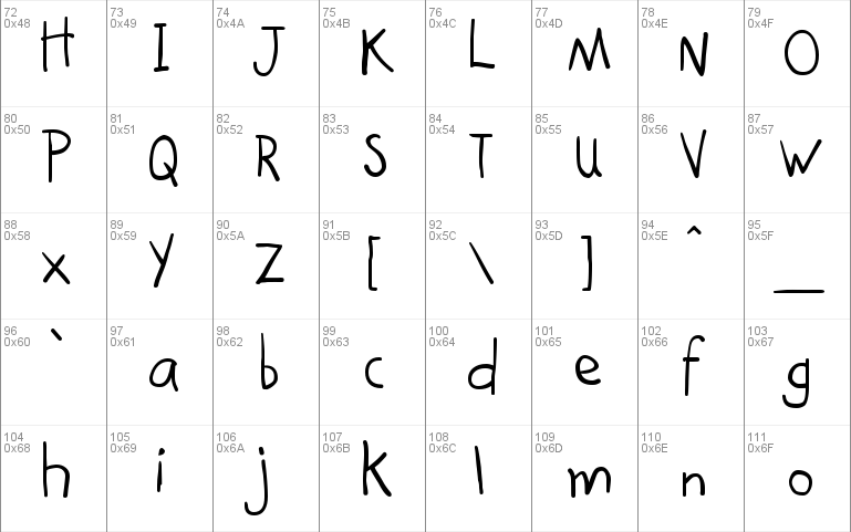 Kindergarten Windows font - free for Personal