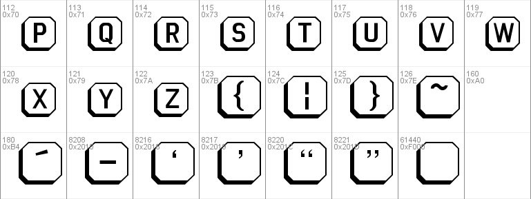 Keyboard Windows font - free for Personal