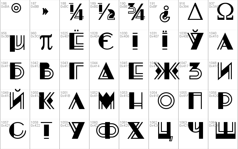 Konstrukto-Deco Font