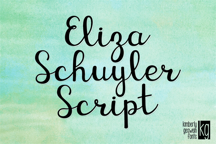 KG Eliza Schuyler Script