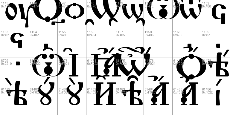Kirillica Nova Unicode