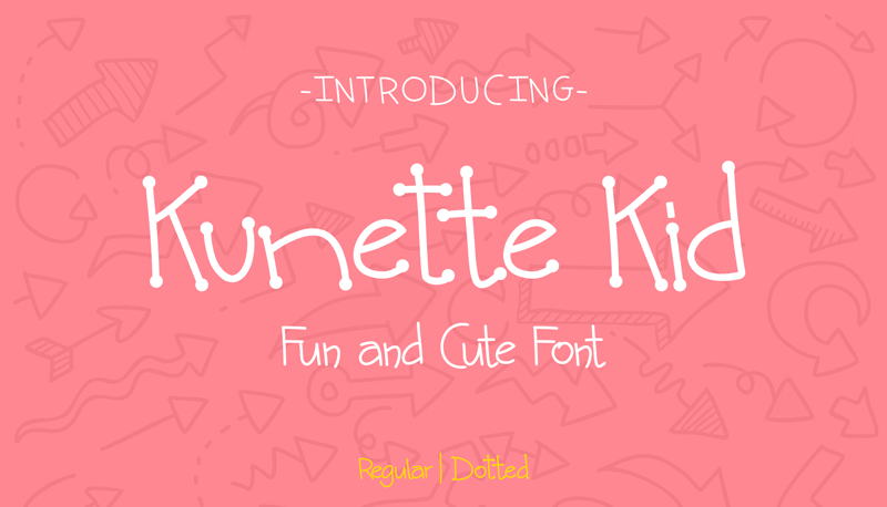 Kunette Kid Dot handwritten