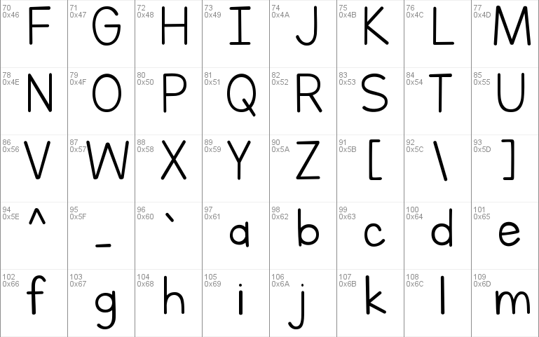 Letters for Learners Font