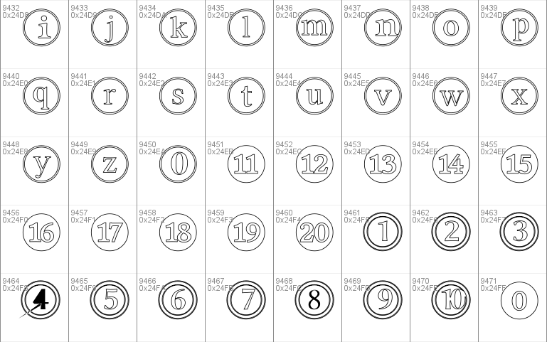 Linux Biolinum Outline