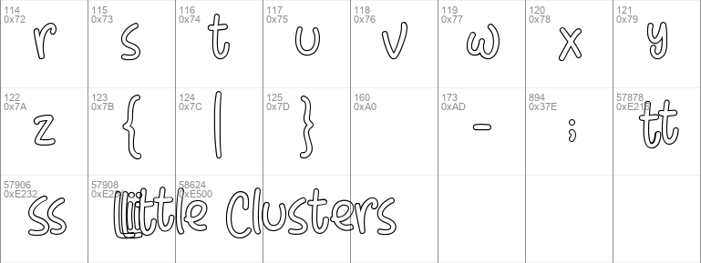 Little Clusters Outline Demo