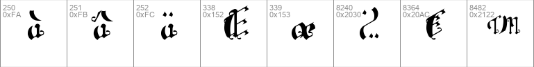 LeaningSimpleGothicFont
