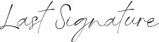 Last Signature