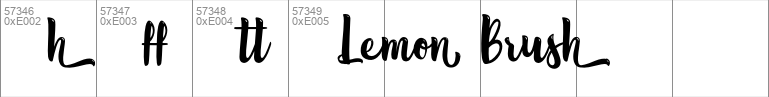 Lemon Brush - Personal Use