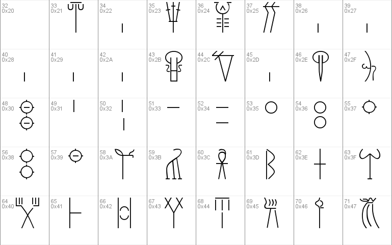 Linear B Windows font free for Personal