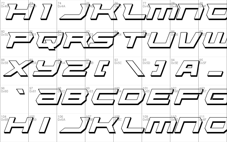 Lethal Force 3D Italic