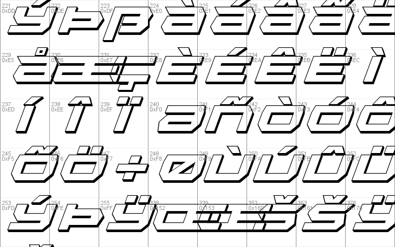 Lethal Force 3D Italic