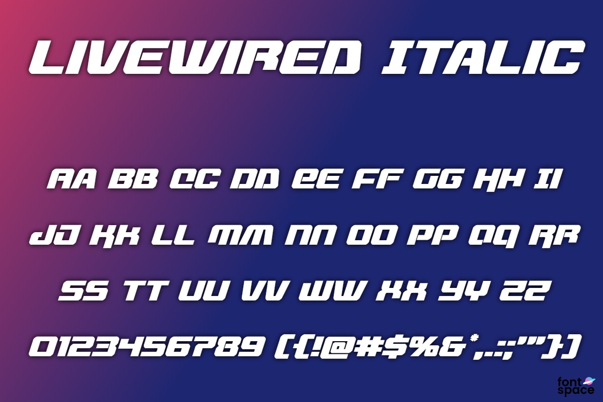 Livewired Outline Italic