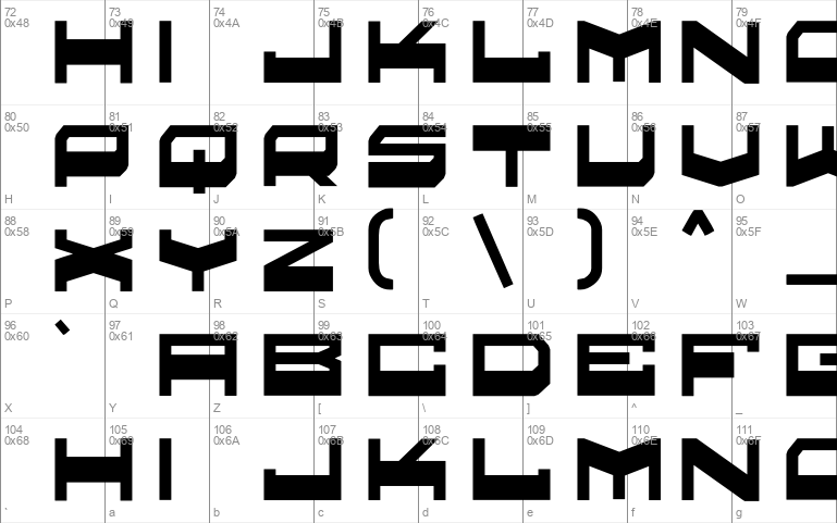 loctac Windows font - free for Personal