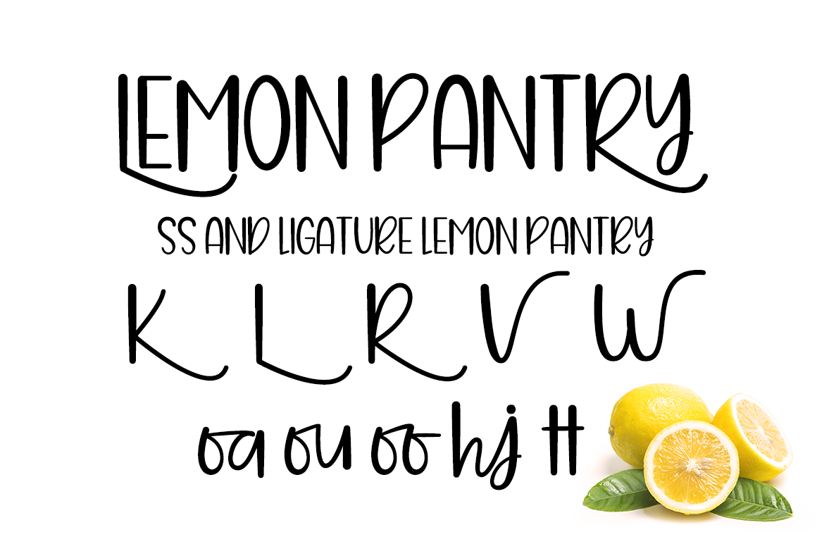 LEMON PANTRY Windows font - free for Personal