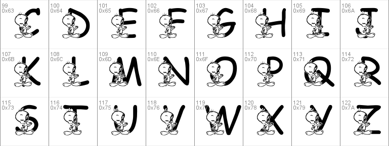 LMS Tweety Font