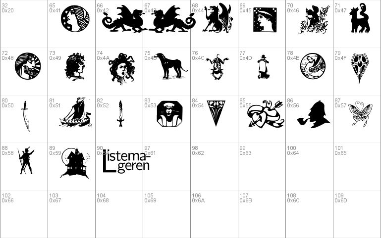 Listemagerens Dingbats 1