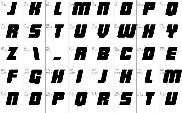 Low Rider Windows font - free for Personal