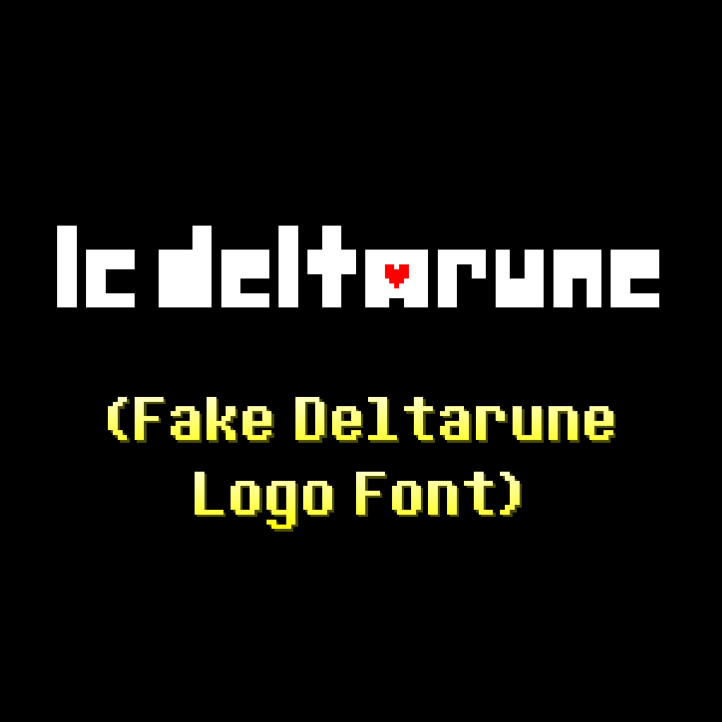 LC Deltarune (Fake Deltarune Logo Font)