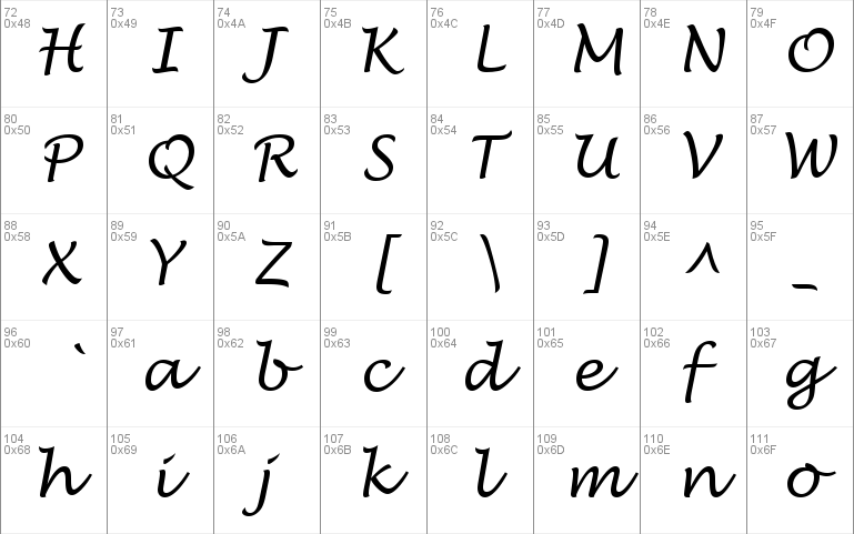 Lucida calligraphy font missing - inputcrm