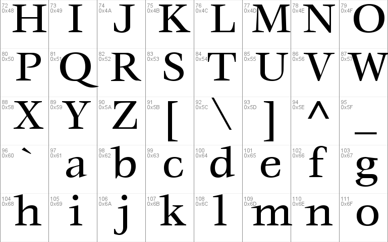 Mature Windows font - free for Personal