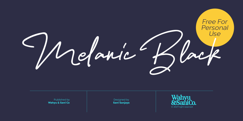 Melanic Black Script