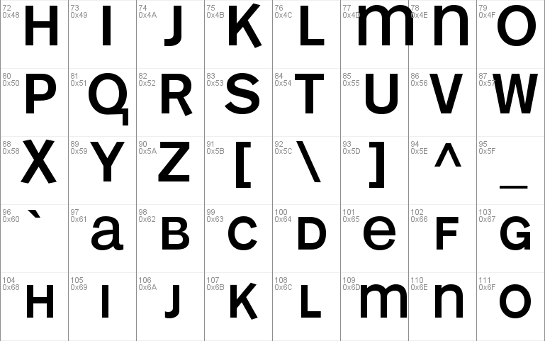 Mono Alphabet