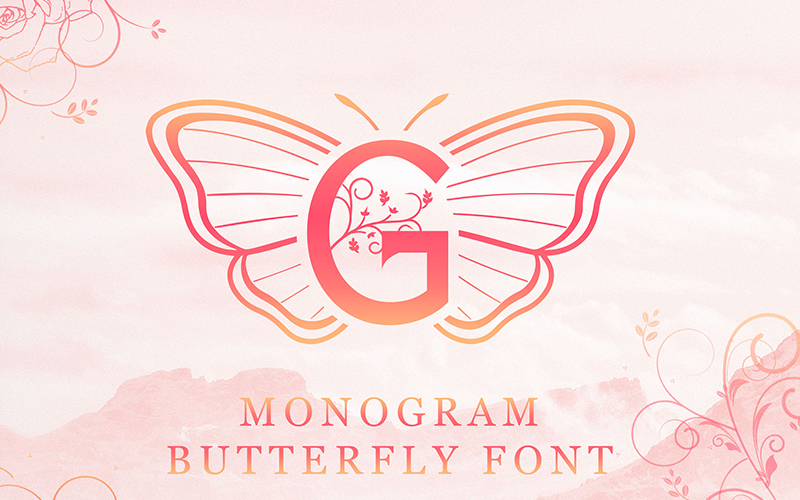 Monogram Butterfly