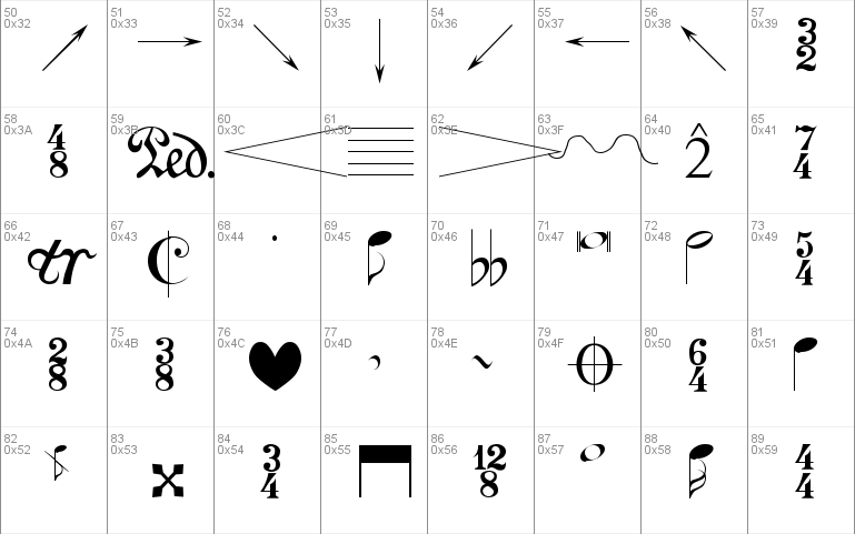 music notation font for microsoft word