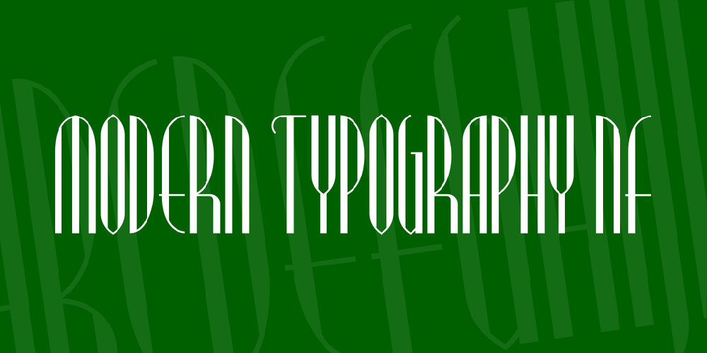 Modern Typography NF