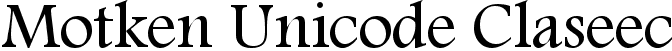 Motken Unicode Claseec