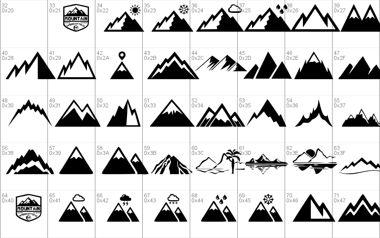 Mountain Font