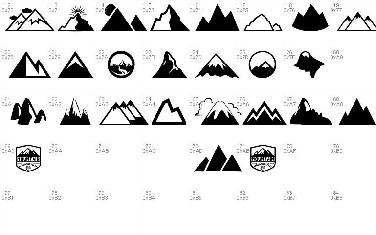 Mountain Font