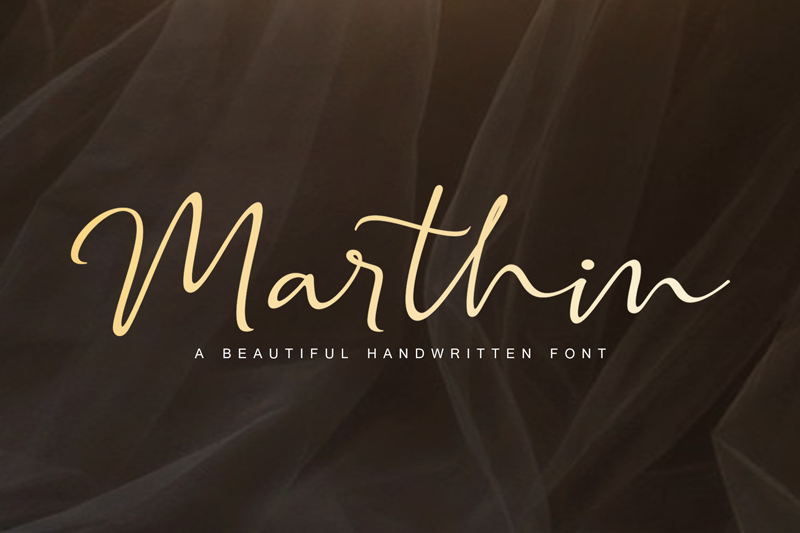 Marthin Slant script