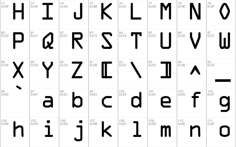 Microscan A Font