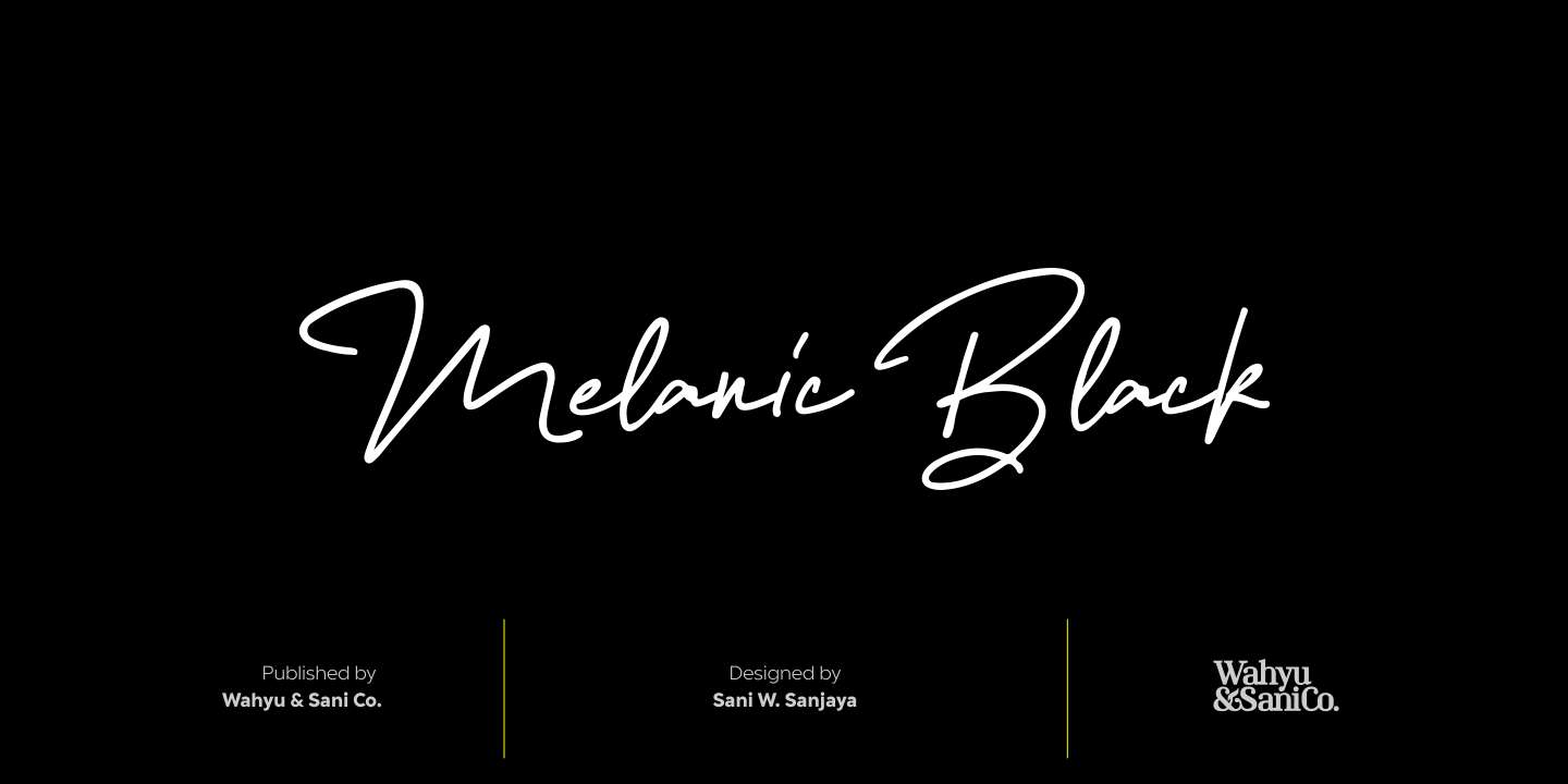 Melanic Black Script
