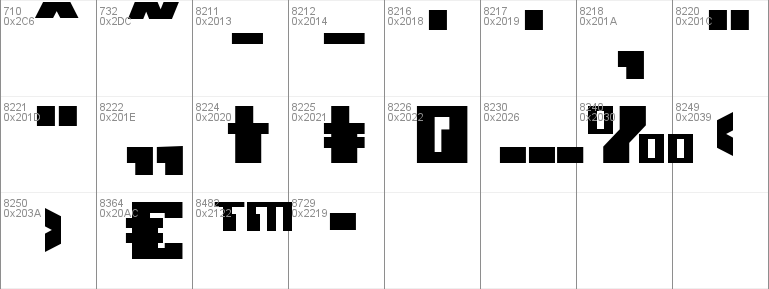 Micronian Leftalic Font