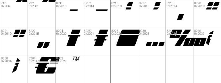 Michigan Condensed Laser Italic