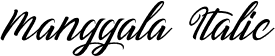 Manggala Italic