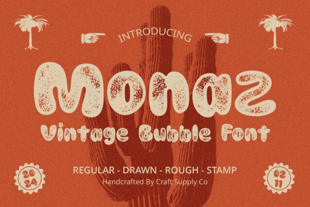 Monaz Vintage Demo Stamp