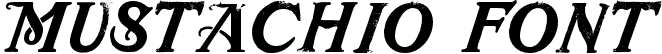 Mustachio Font