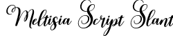 Meltisia Script Slant